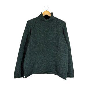 VTG J.Crew Oarsman 100% Wool Roll Neck Sweater Mens Sz M Cabincore Dark Academia